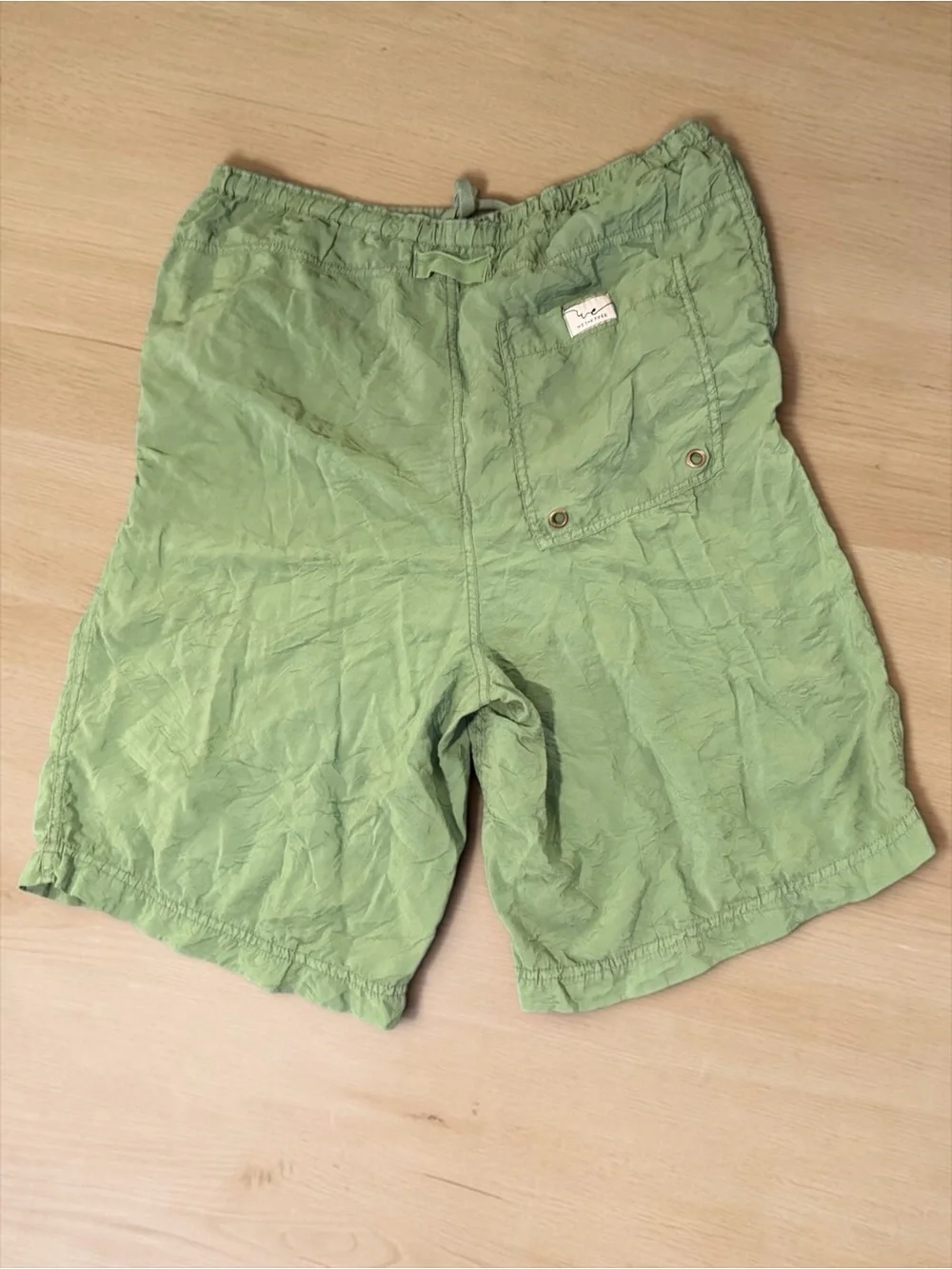 Free People We The Free Green Palma Relaxed Bermuda Board Shorts Size L